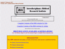 Tablet Screenshot of ibri.org