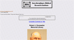 Desktop Screenshot of dunzweilerlib.ibri.org